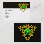 SINT PATRICK'S CELTIC HEART, SHAMROCK, zwart wit Visitekaartje (Voorkant / Achterkant)