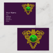 SINT PATRICK'S CELTIC HEART, SHAMROCK, zwart wit Visitekaartje (Voorkant / Achterkant)