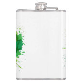Sint-Patricks Clover Vinyl Wrapped Flask Heupfles (Achterkant)