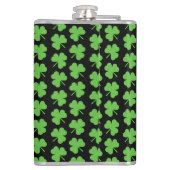 Sint-Patricks Clover Vinyl Wrapped Flask Heupfles (Achterkant)