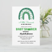 Sint-patrick's dag baby shower met een beetje gelu aankondiging (Staand voorkant)