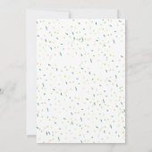 Sint-patrick's dag baby shower met een beetje gelu aankondiging (Achterkant)