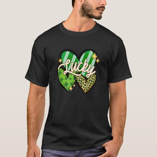 Sint-Patricks Dag blij Shenanigans shamrock geluk T-shirt (Voorkant)