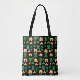 Sint patrick's dag celtic, Iers grappig bier, char Tote Bag