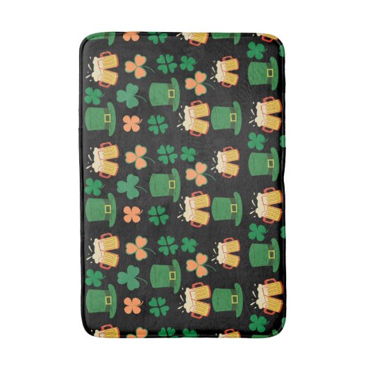 Sint patrick's dag celtic, irish grappig patroon badmat (Voorkant Verticaal)