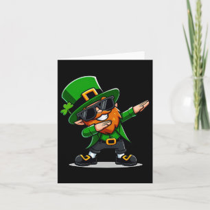 Sint-Patricks Dag Dabbing Leprechaun Boys Girls Ma Kaart