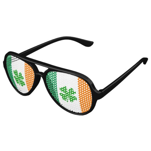 Sint-Patricks Dag feestdagen | Funny Irish flag Aviator Zonnebril (Gekanteld)