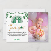 Sint patrick's dag gelukzak op een verjaardag beda kaart (Voorkant)