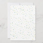 Sint patrick's dag gelukzak op een verjaardag beda kaart (Achterkant)