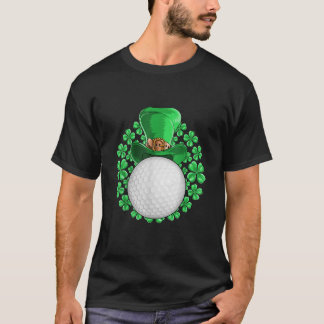 Sint-Patricks Dag Golfing Golf Clover Mannen Vrouw T-shirt