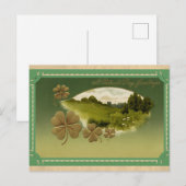  Sint Patricks Dag Greetings Irish Shamrock Briefkaart (Voorkant / Achterkant)