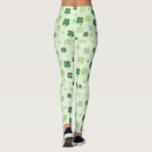 Sint Patricks dag Groen Hoesje Shamrocks Pattern Leggings (Achterkant)