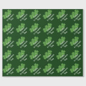 Sint-Patricks dag groene shamrock Cadeaupapier (Vlak)