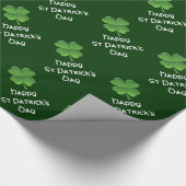 Sint-Patricks dag groene shamrock Cadeaupapier (Hoek)