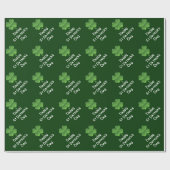 Sint-Patricks dag groene shamrock Cadeaupapier (Vlak)