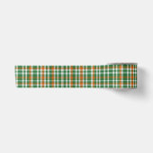 Sint-Patrick's dag Ierland Vlag gekleurde gingham Satijnen Lint (Voorkant)