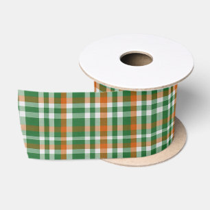 Sint-Patrick's dag Ierland Vlag gekleurde gingham Satijnen Lint