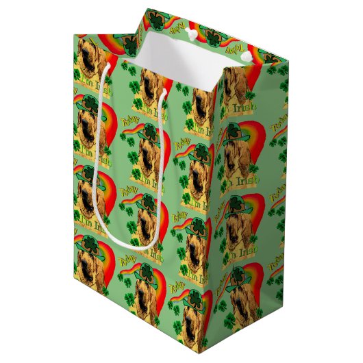 Sint-Patricks Dag in Bloodhound Medium Cadeauzakje (Voorkant Gekanteld)