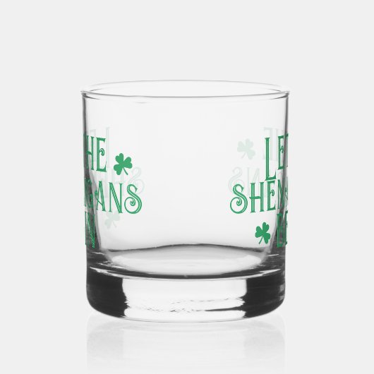 Sint-Patricks dag laat de Shenanigans Iers beginne Whisky Glas (Rechts)