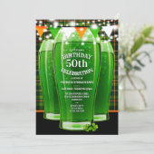 Sint-Patricks Dag Mijlpaal op Birthday Party Kaart (Staand voorkant)