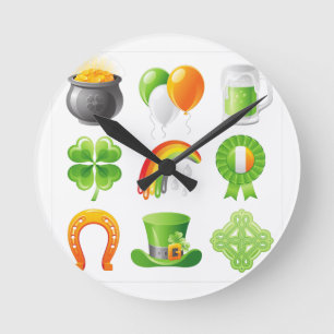 sint - patricks dag ronde klok