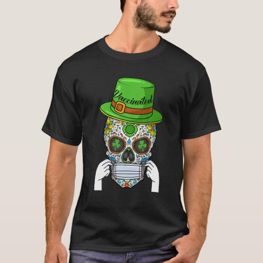 Sint Patricks Dag van het dode masker T-shirt (Voorkant)