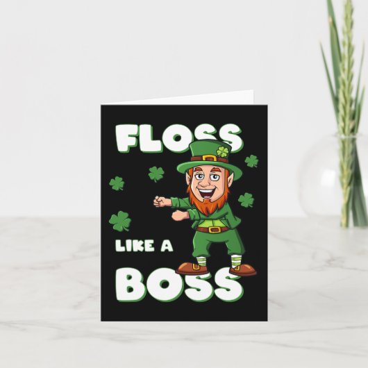 Sint-Patricks-dag-verlies als een boss-leprechaun- Kaart (Voorkant)