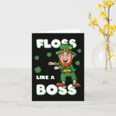 Sint-Patricks-dag-verlies als een boss-leprechaun- Kaart (Gele Bloem)