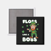 Sint-Patricks-dag-verlies als een boss-leprechaun- Magneet (Voorkant / Achterkant)