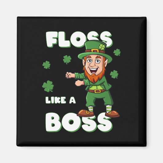 Sint-Patricks-dag-verlies als een boss-leprechaun- Magneet (Voorkant)