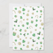 Sint-Patrick's dag viering Kaart (Achterkant)