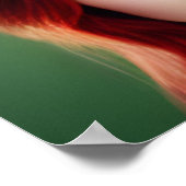 Sint-Patricks-dag vrouw in Tophat Poster (Hoek)