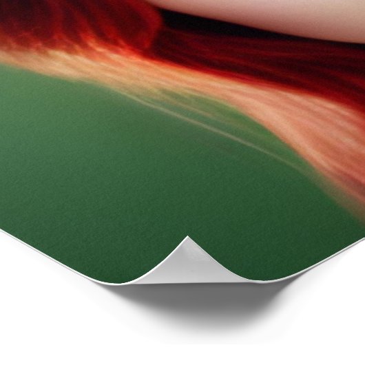 Sint-Patricks-dag vrouw in Tophat Poster (Hoek)