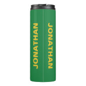 Sint-Patrick's Day aangepaste naam tumbler Thermosbeker (Achterkant)