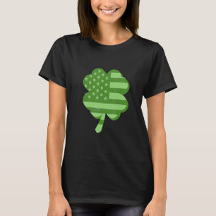  Sint Patrick's Day Amerikaanse vlag Grafisch Sha T-shirt