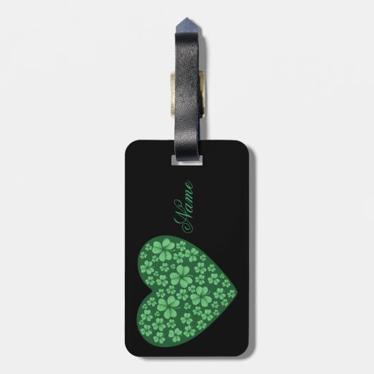 Sint Patrick's Day Bagagelabel (Achterkant verticaal)