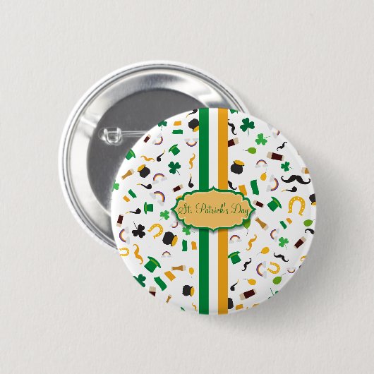 Sint Patrick's Day beroemde artikelen Ronde Button 5,7 Cm (Voorkant /achterkant)