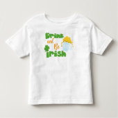 Sint Patrick's Day, Bier, Drink en Iers zijn Kinder Shirts (Voorkant)