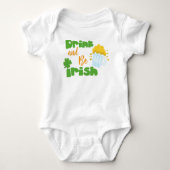 Sint Patrick's Day, Bier, Drink en Iers zijn Romper (Voorkant)