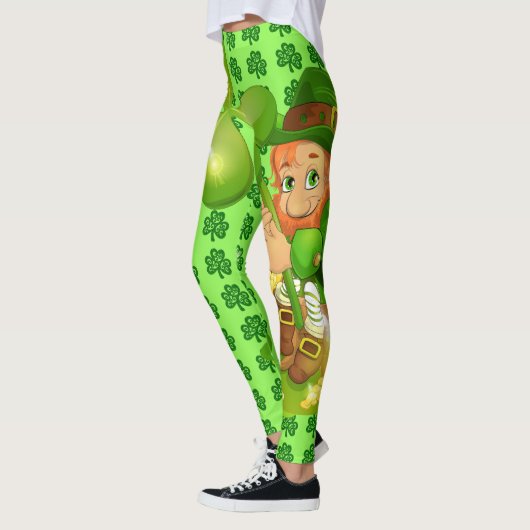Sint Patrick's Day Big Leprechaun Leggings (Links)