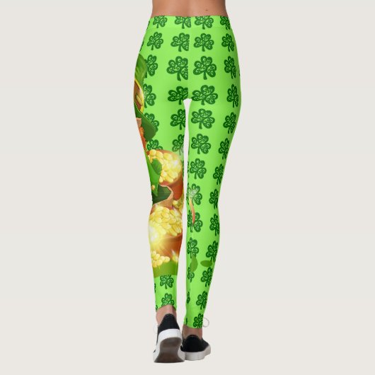 Sint Patrick's Day Big Leprechaun Leggings (Achterkant)