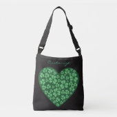 Sint Patrick's Day Black Crossbody Tas (Voorkant)