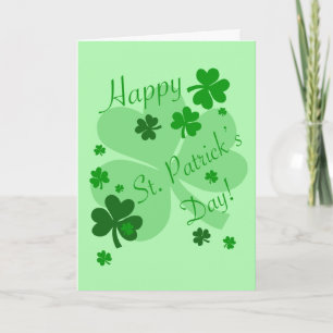Sint Patrick's Day Blessing Holiday Card Feestdagen Kaart