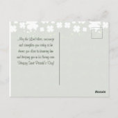 Sint Patrick's Day Blessing May the Road Rise Up Briefkaart (Achterkant)