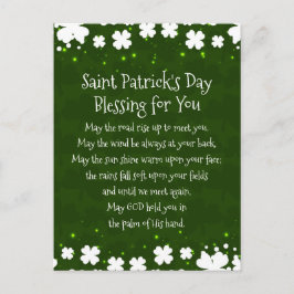 Sint Patrick's Day Blessing May the Road Rise Up Briefkaart