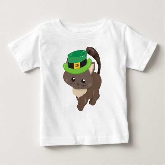 Sint Patrick's Day, bruine kat, Pet Leprechaun (Voorkant)
