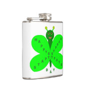 Sint Patrick's Day Butterfly Flask Heupfles (Rechts)