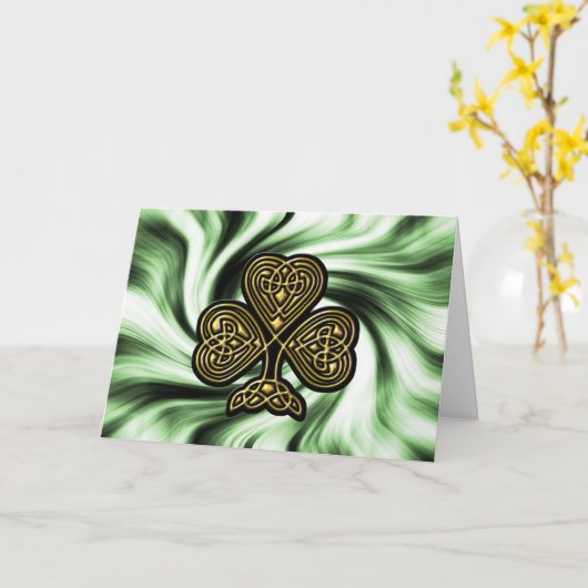 Sint Patrick's day card Kaart (Gele Bloem)