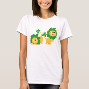 Sint Patrick's Day Cartoon Lions T-shirt