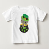 Sint Patrick's Day Cat, Clovers, Pot of Gold (Voorkant)